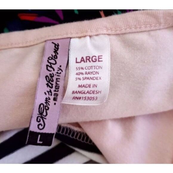 MOM'S THE WORD MATERNITY TOP SZ.L EUC. - Picture 7 of 7